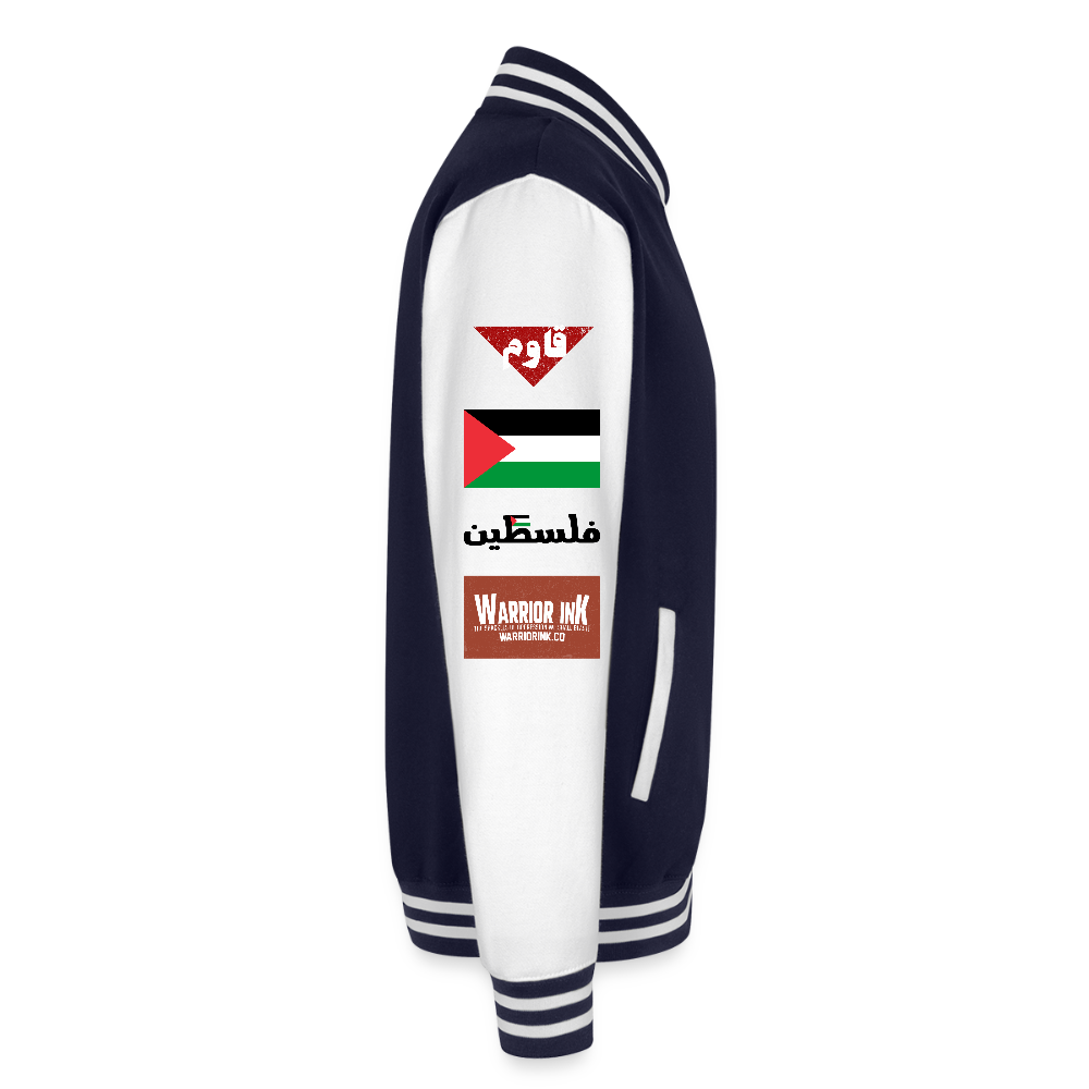 1948 Palestine Heavyweight Letterman Jacket - navy/white