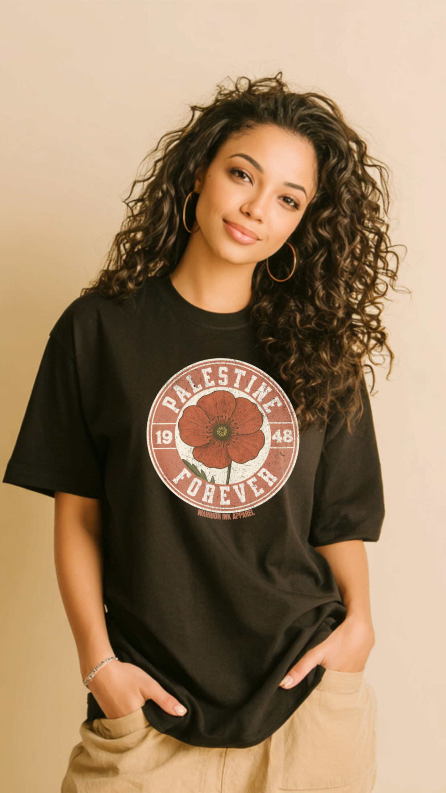 PALESTINE FOREVER 1948 – HEAVYWEIGHT VINTAGE TEE