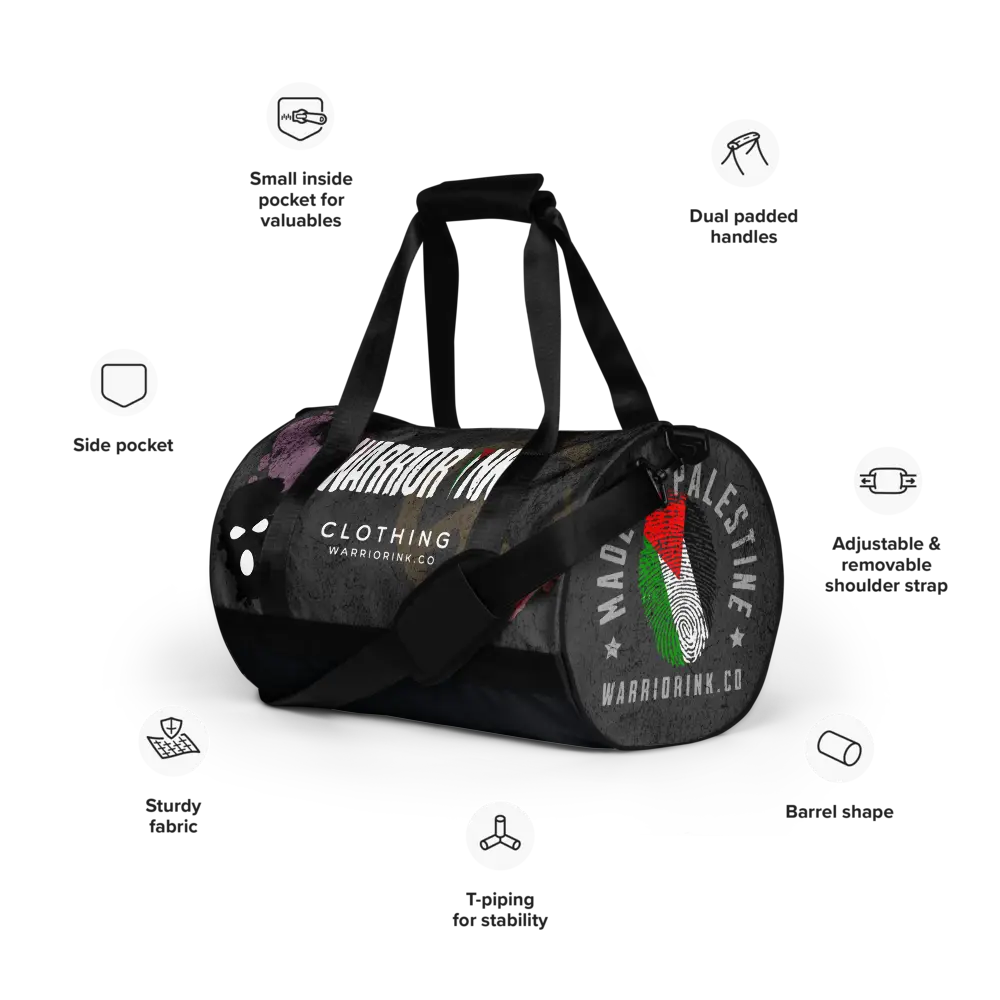 Warrior Ink Gym Bag - Durable, Stylish, and Ready for Action - Palestine Warrior Ink