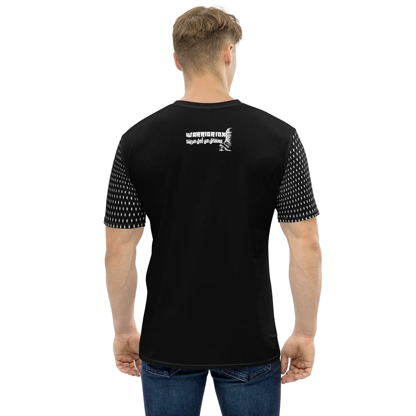 Saraya Brigade Black & White Men’s Tee - Palestine Warrior Ink