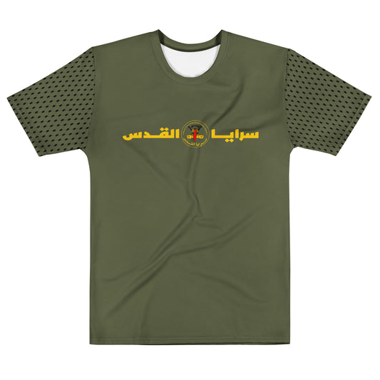 Al-Quds Resistance Olive Crew Tee by Warrior Ink Apparel