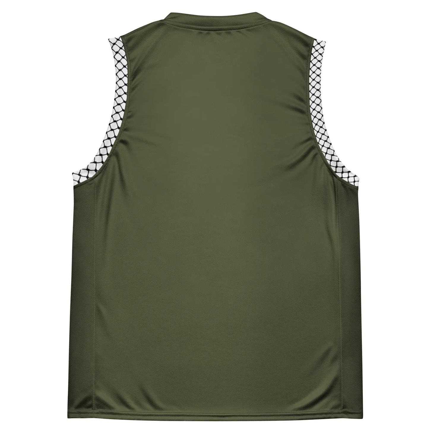 Palestine jersey in military green with keffiyeh side panels and map design