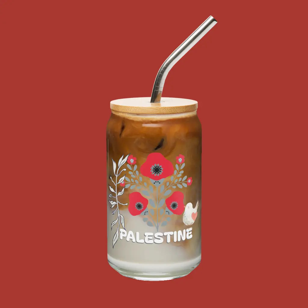 Palestine Can-shaped glass Warrior Ink
