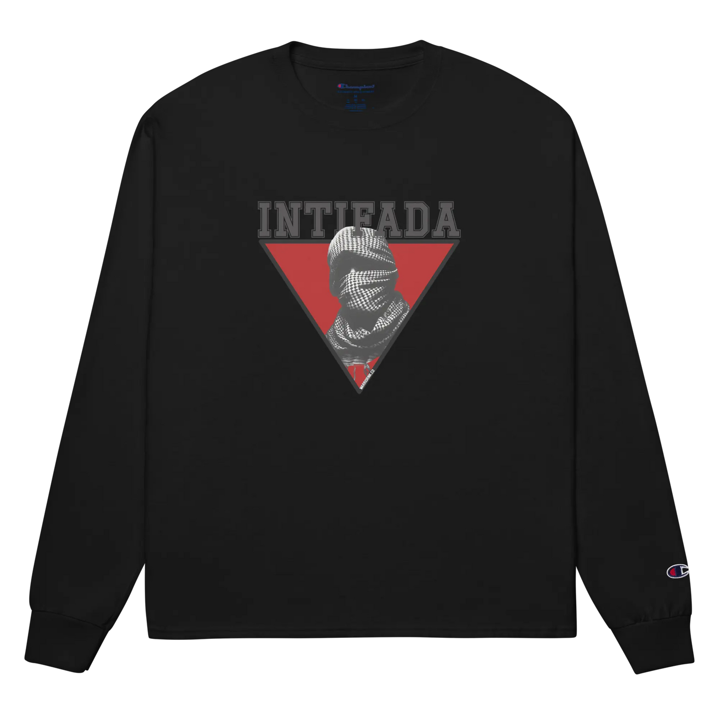 INTIFADA Men's Long Sleeve Shirt - Palestine Warrior Ink