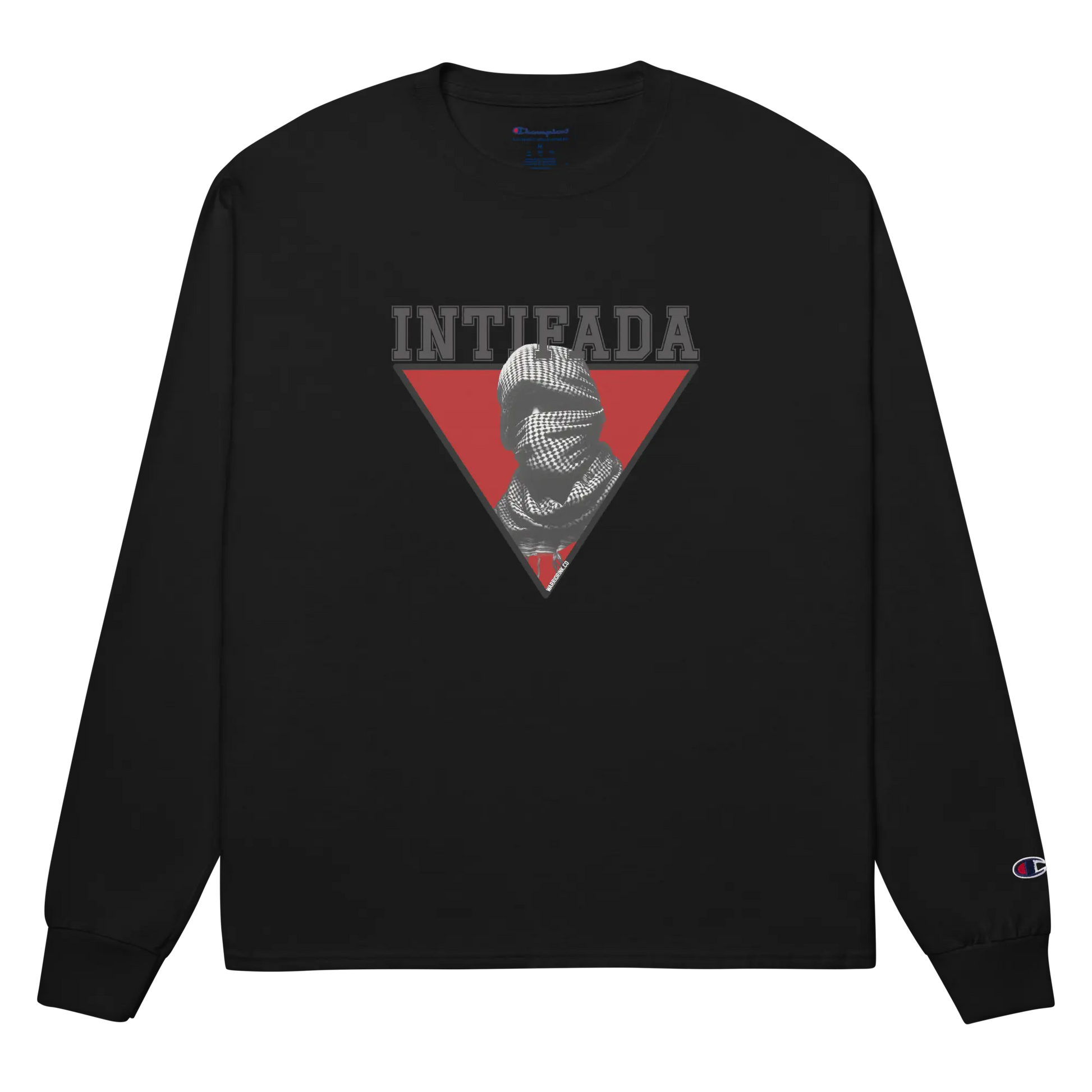 INTIFADA Men's Long Sleeve Shirt - Palestine Warrior Ink