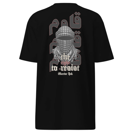 The Right To Resist Men’s Premium Tee - Palestine Warrior Ink