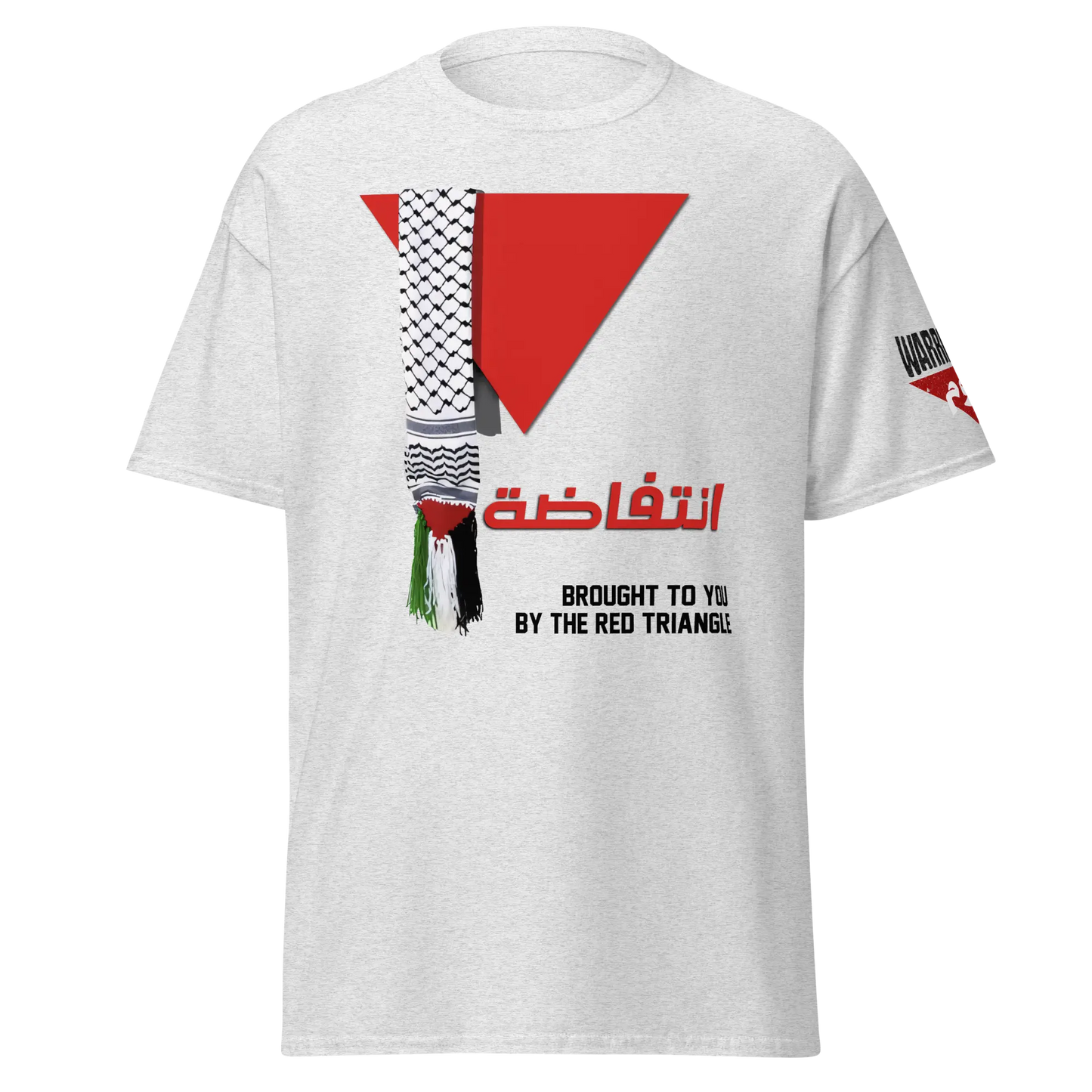 Red Triangle Palestinian Flag T-Shirt – Classic Fit for Men Warrior Ink