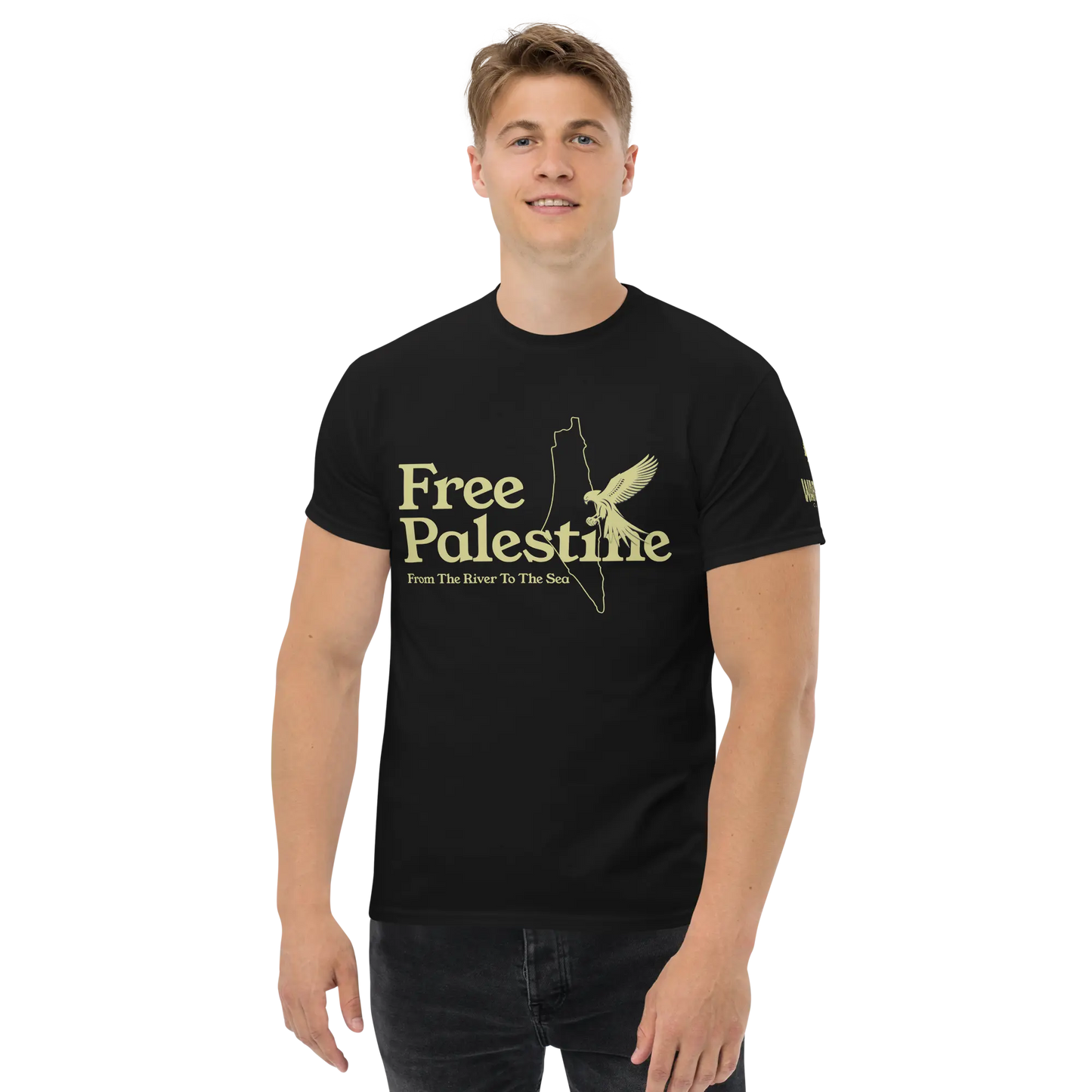 Free Palestine T-Shirt – Warrior Ink Apparel
Falcon of Resistance graphic tee
Palestinian map protest shirt by Warrior Ink