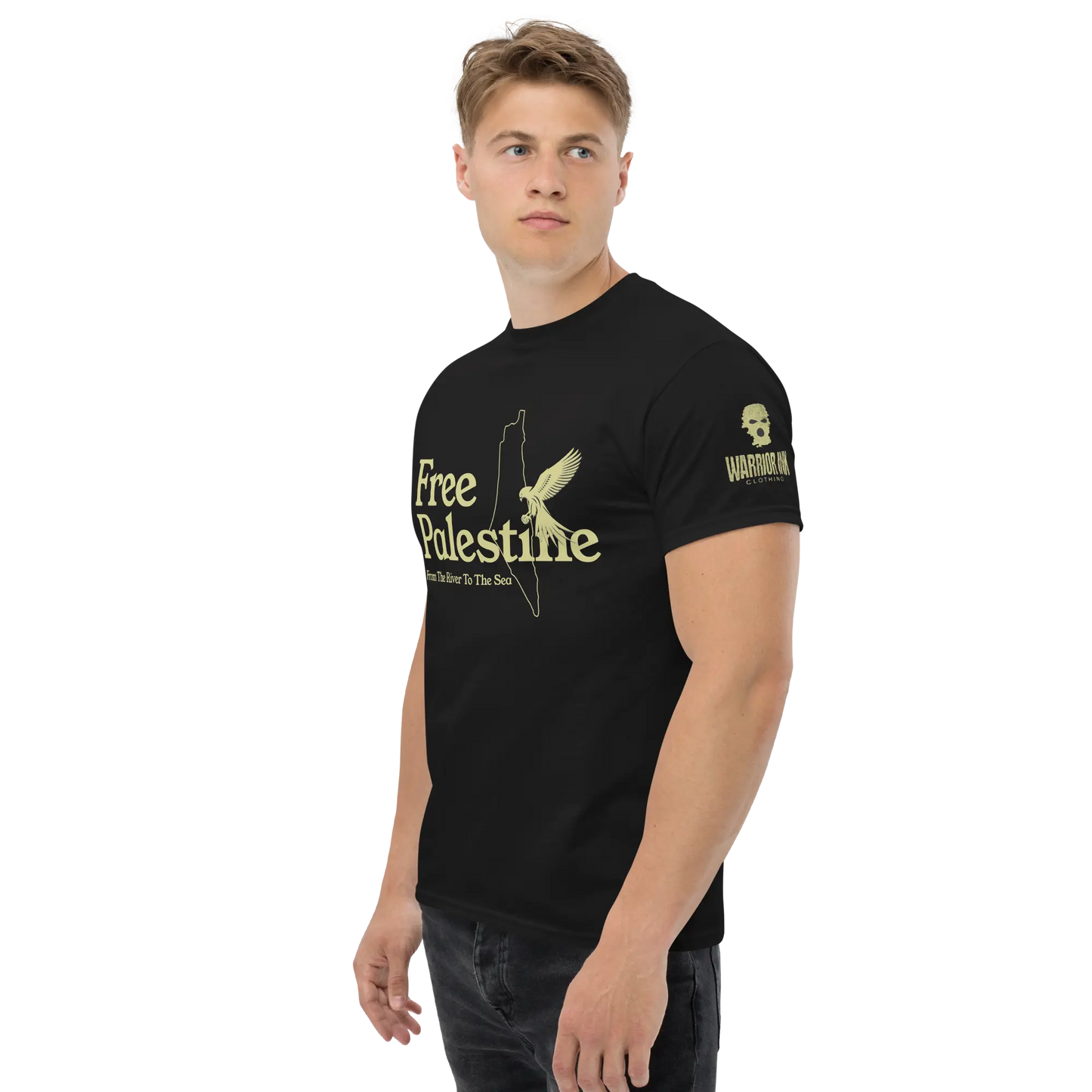 Free Palestine T-Shirt – Warrior Ink Apparel
Falcon of Resistance graphic tee
Palestinian map protest shirt by Warrior Ink