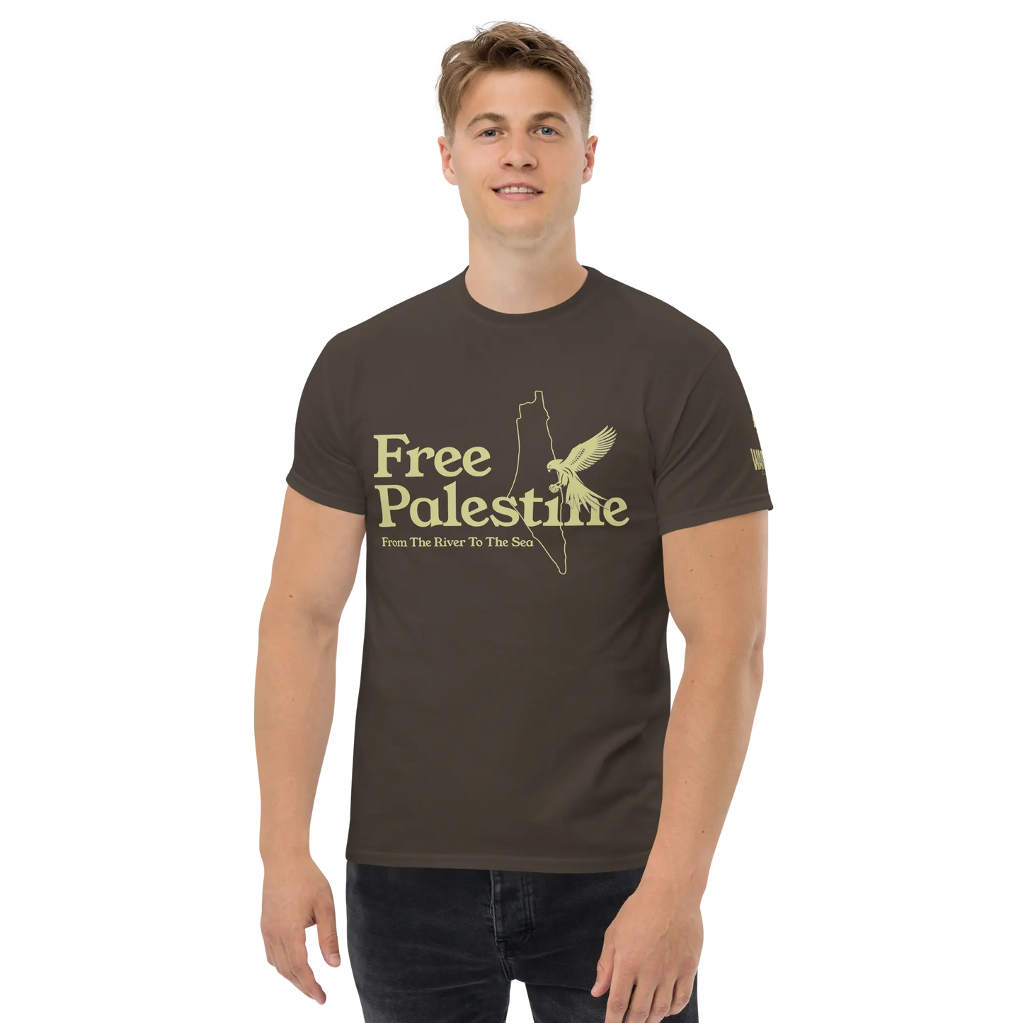 Free Palestine T-Shirt – Warrior Ink Apparel
Falcon of Resistance graphic tee
Palestinian map protest shirt by Warrior Ink
