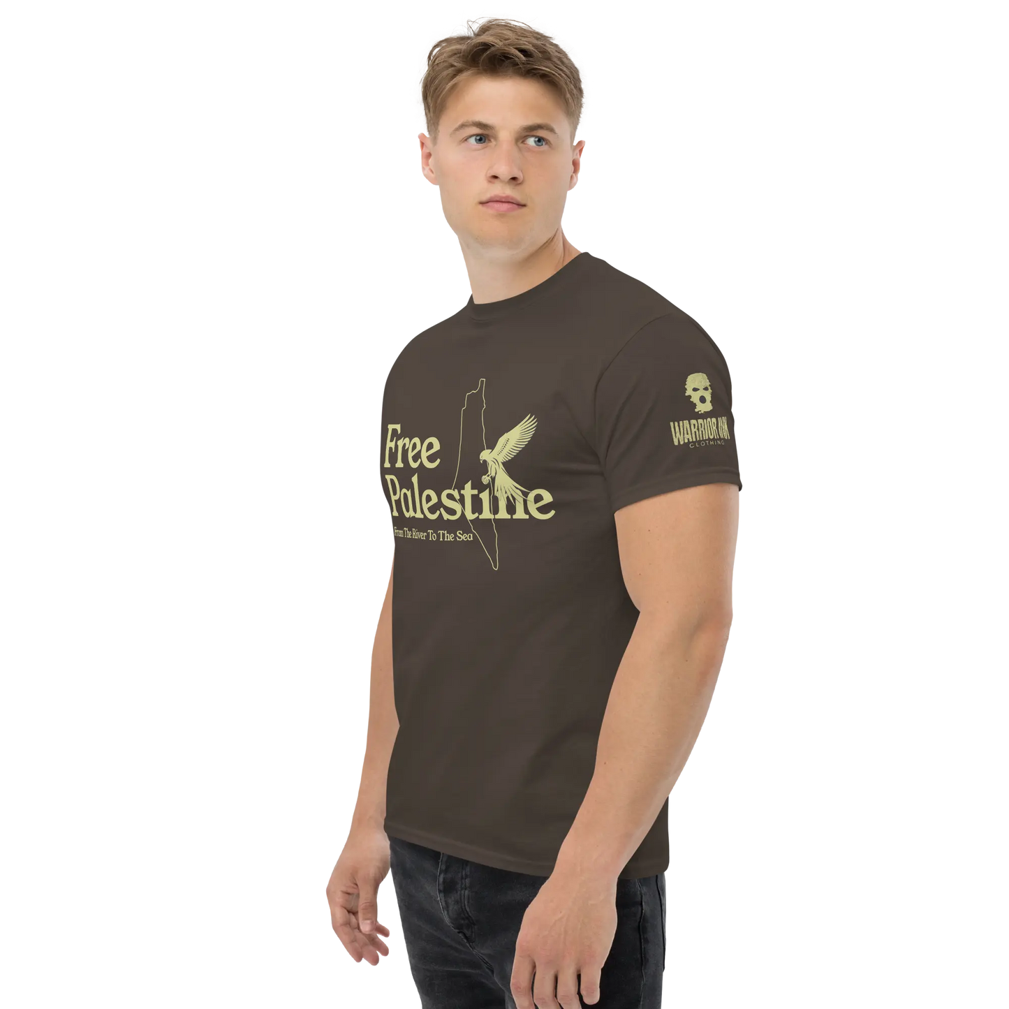 Free Palestine T-Shirt – Warrior Ink Apparel
Falcon of Resistance graphic tee
Palestinian map protest shirt by Warrior Ink