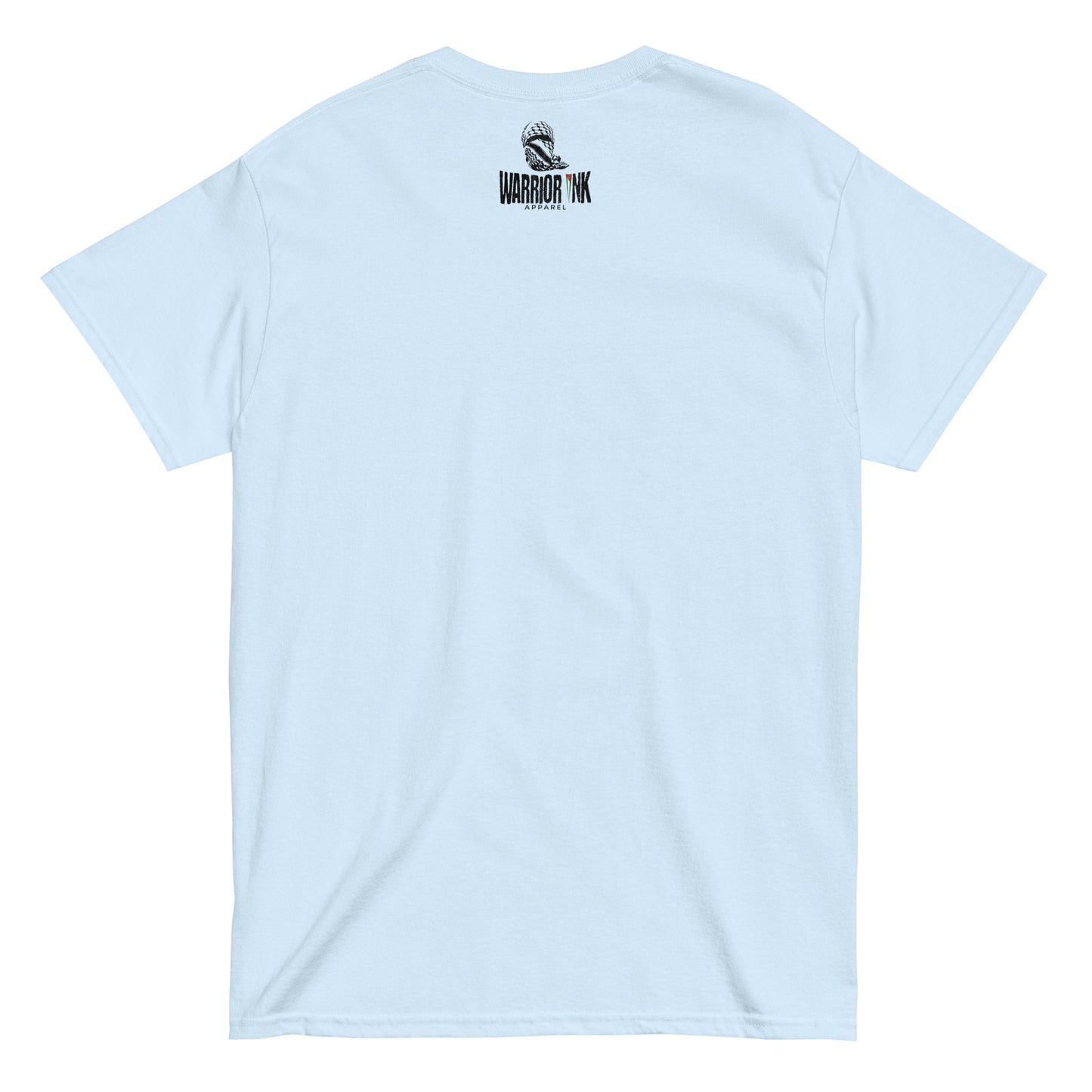 Free Palestine Elephant heavyweight tee with activist artwork by Warrior Ink Apparel