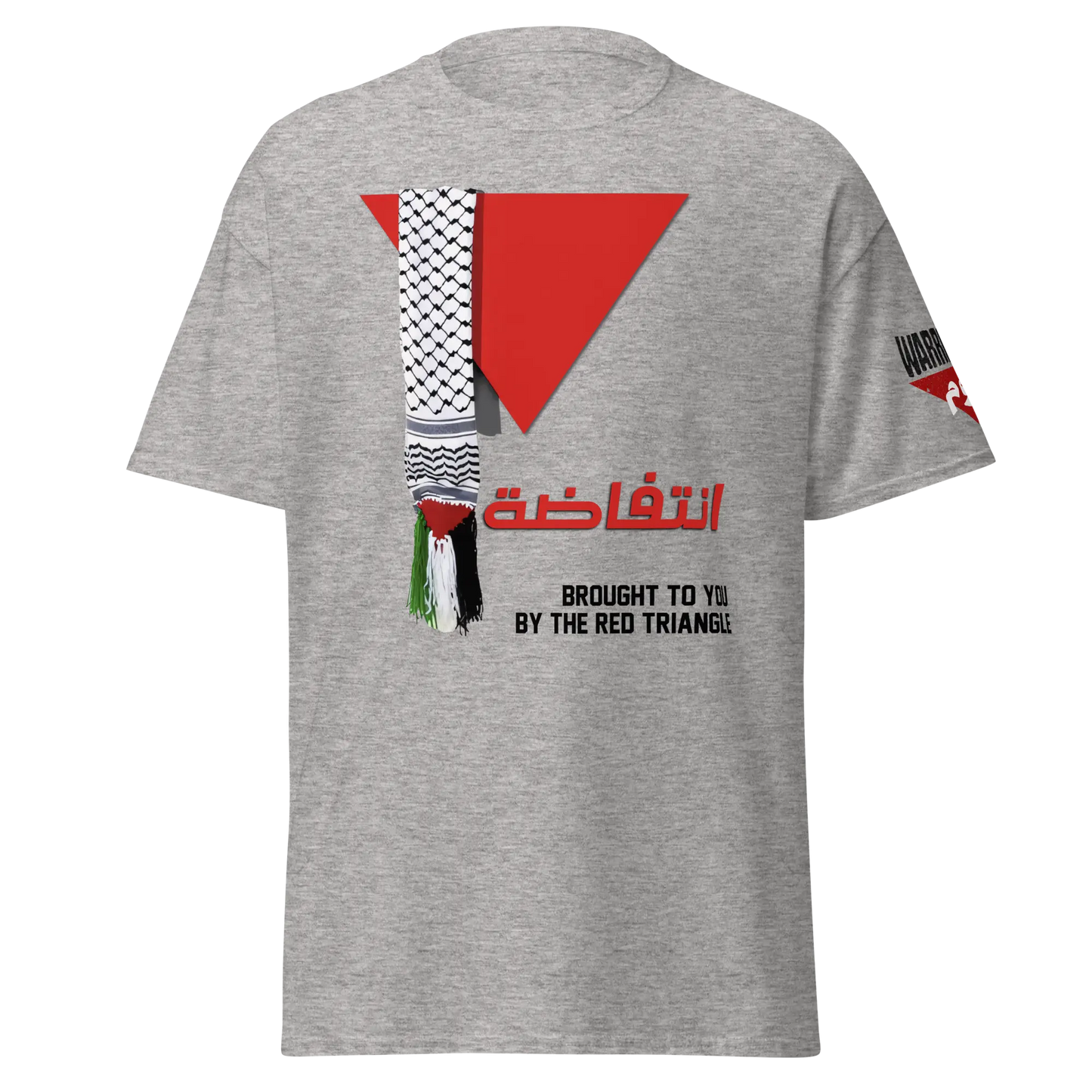 Red Triangle Palestinian Flag T-Shirt – Classic Fit for Men Warrior Ink