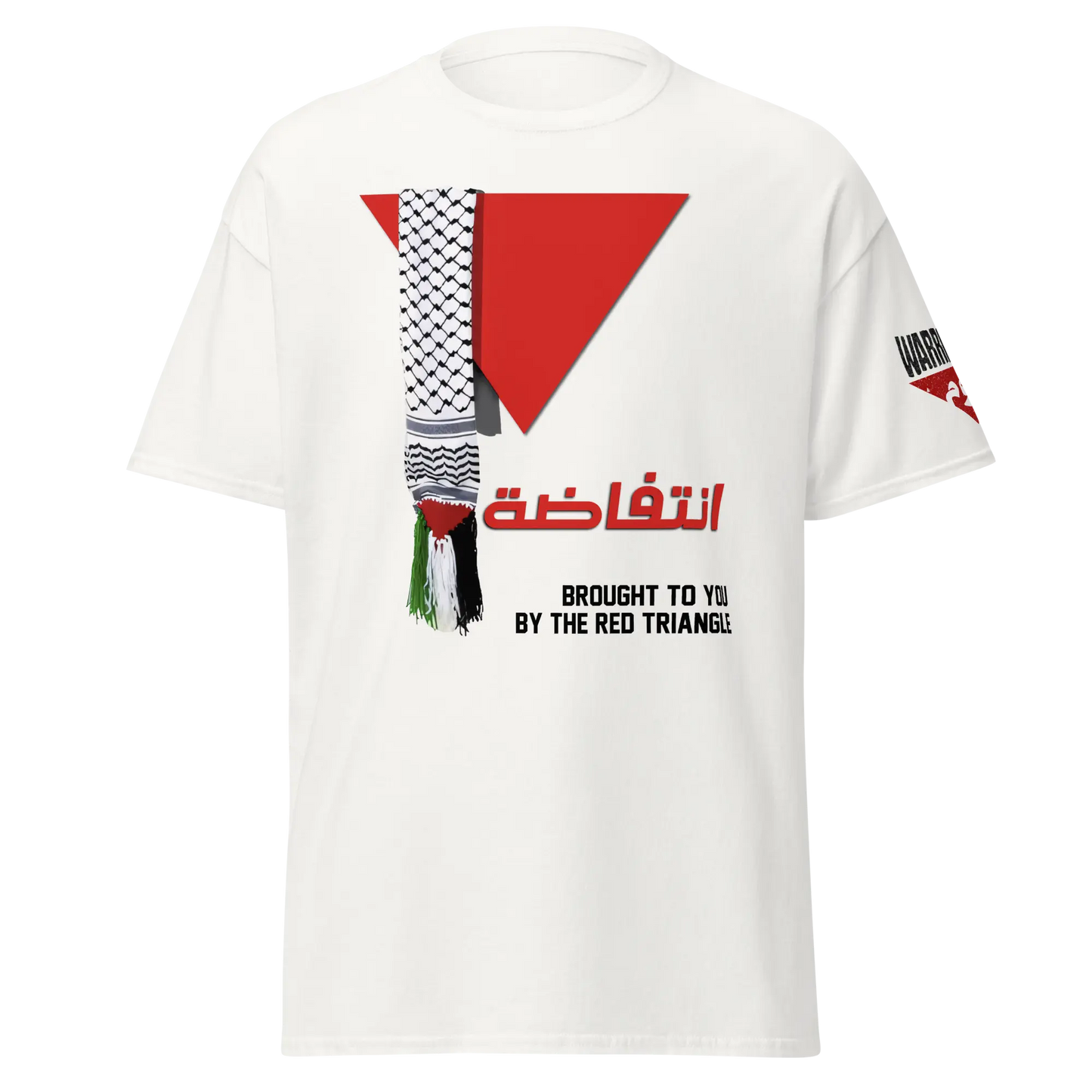 Red Triangle Palestinian Flag T-Shirt – Classic Fit for Men Warrior Ink