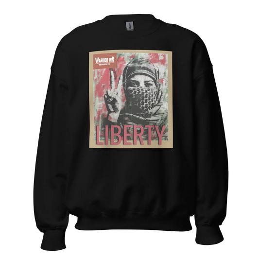 Liberty, Palestine Unisex Sweatshirt Warrior Ink