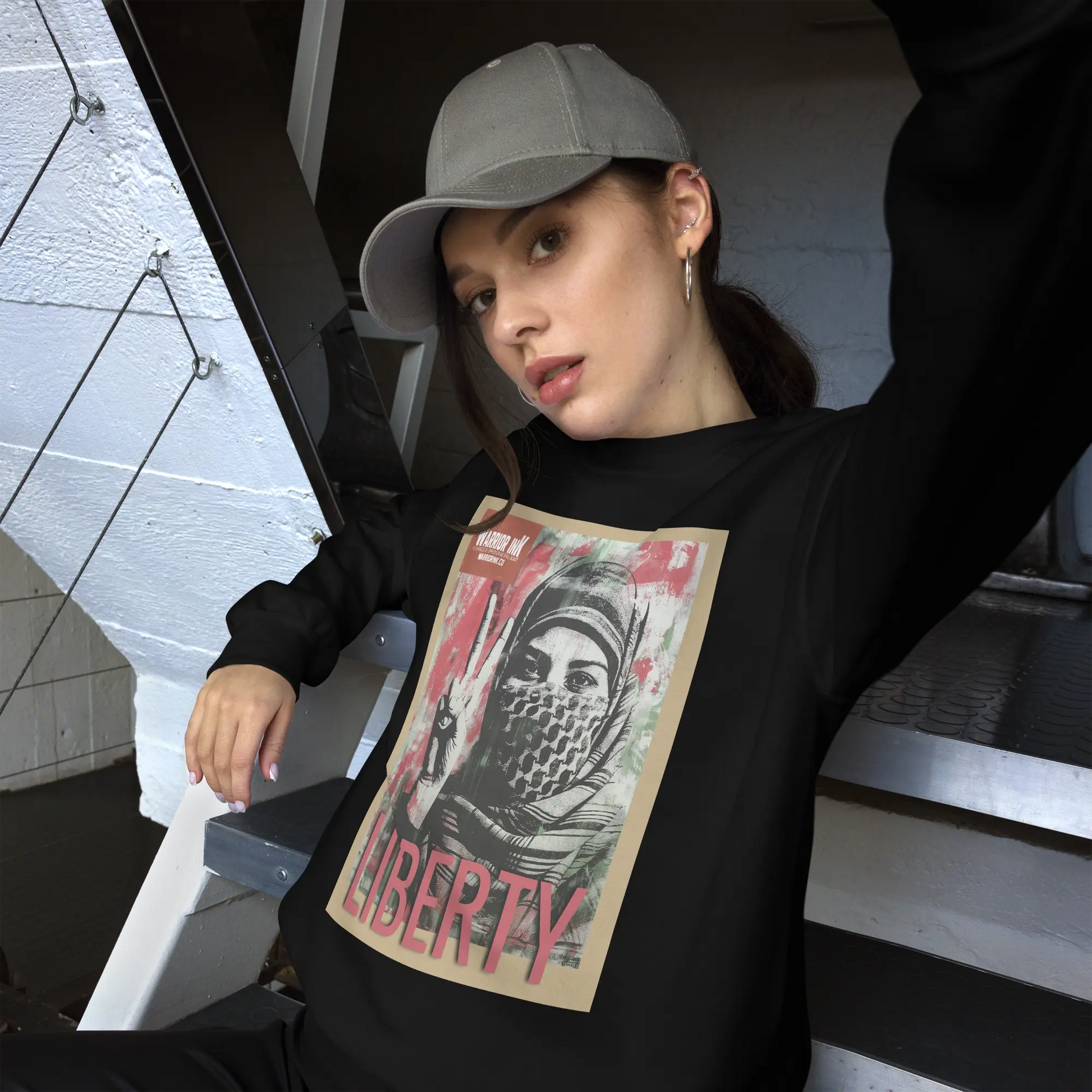 Liberty, Palestine Unisex Sweatshirt Warrior Ink
