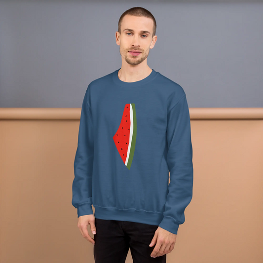 The Watermelon Unisex Sweatshirt - Palestine Warrior Ink