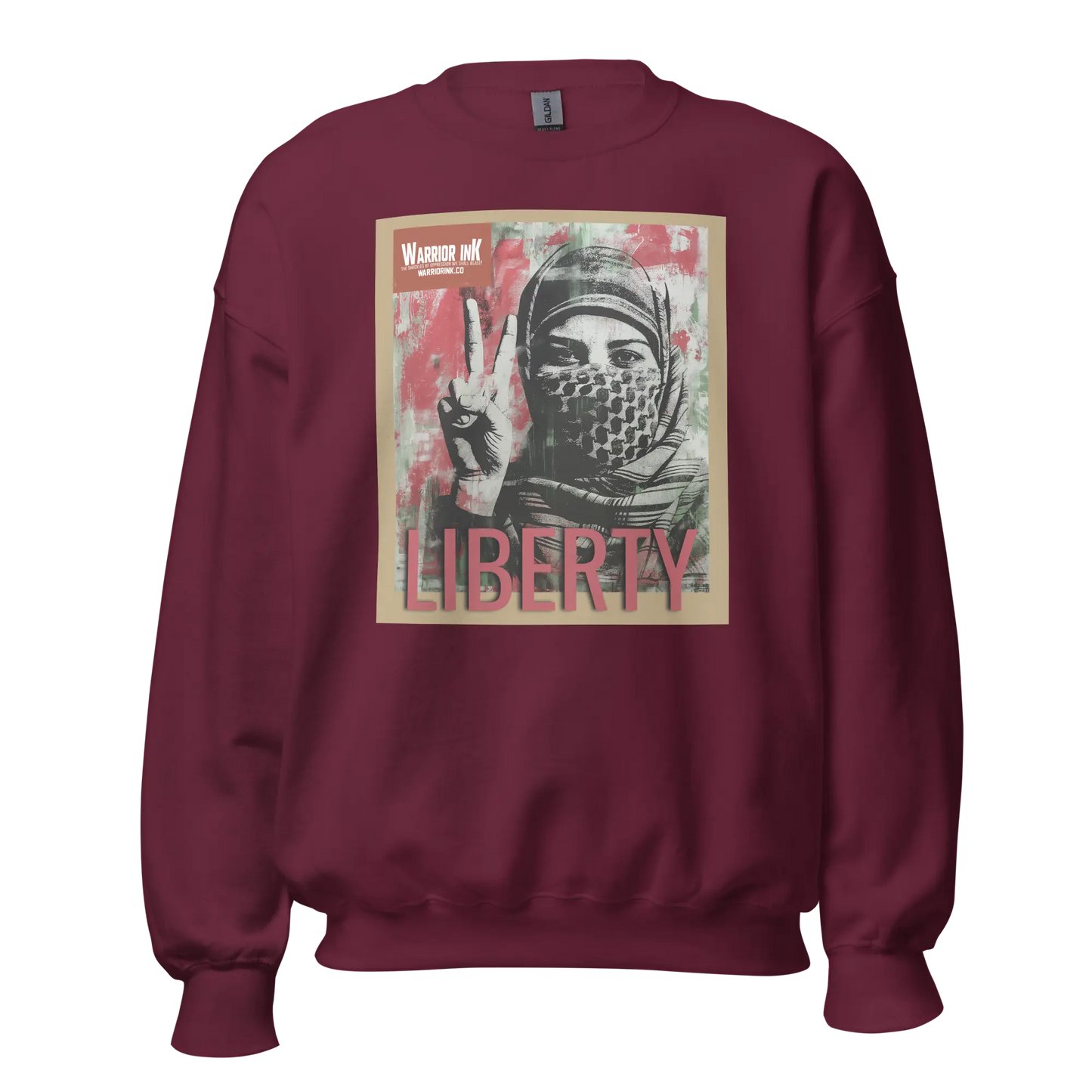 Liberty, Palestine Unisex Sweatshirt Warrior Ink