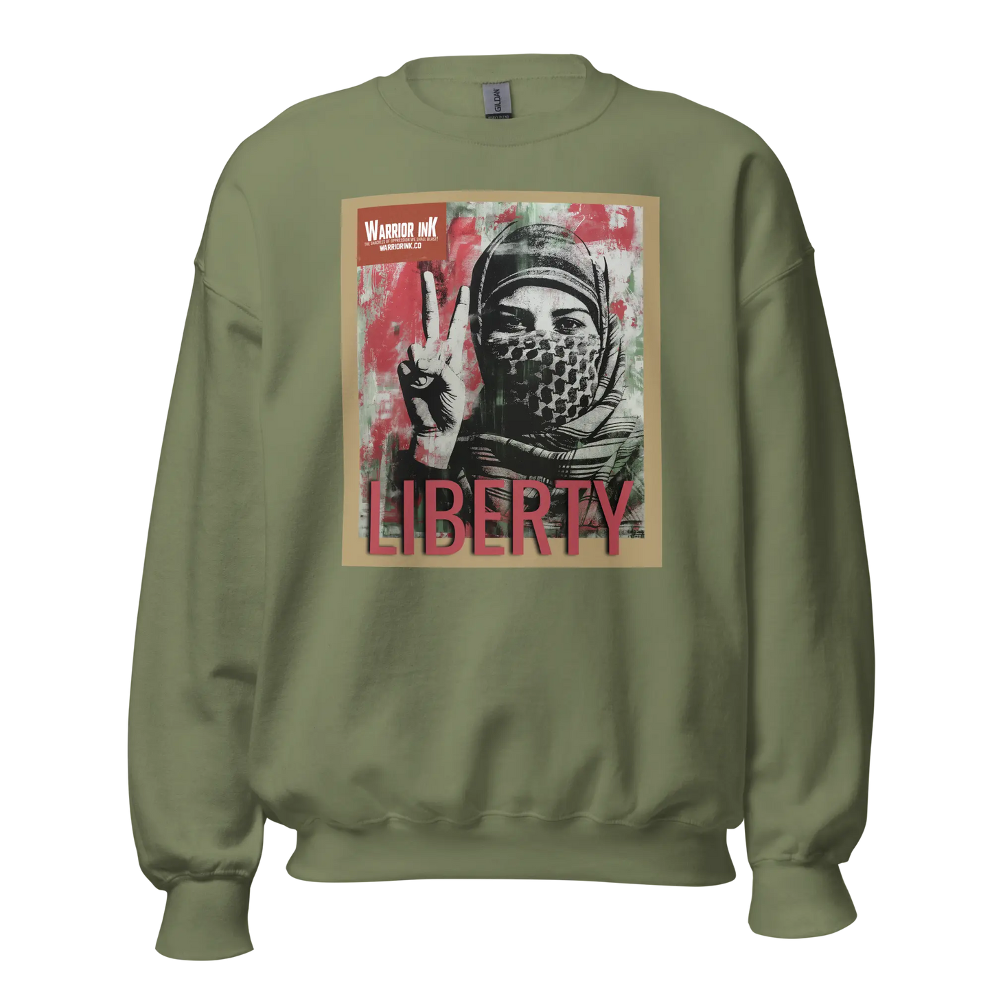 Liberty, Palestine Unisex Sweatshirt Warrior Ink