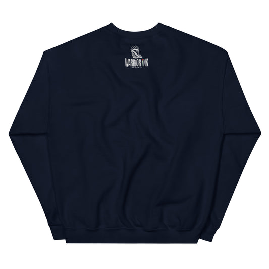 PRESS crewneck sweatshirt by Warrior Ink Apparel