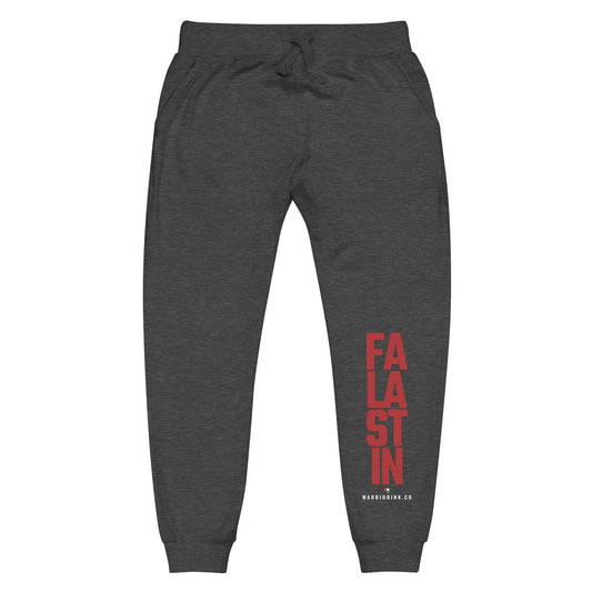 Free Palestine Falastin fleece sweatpants by Warrior Ink Apparel