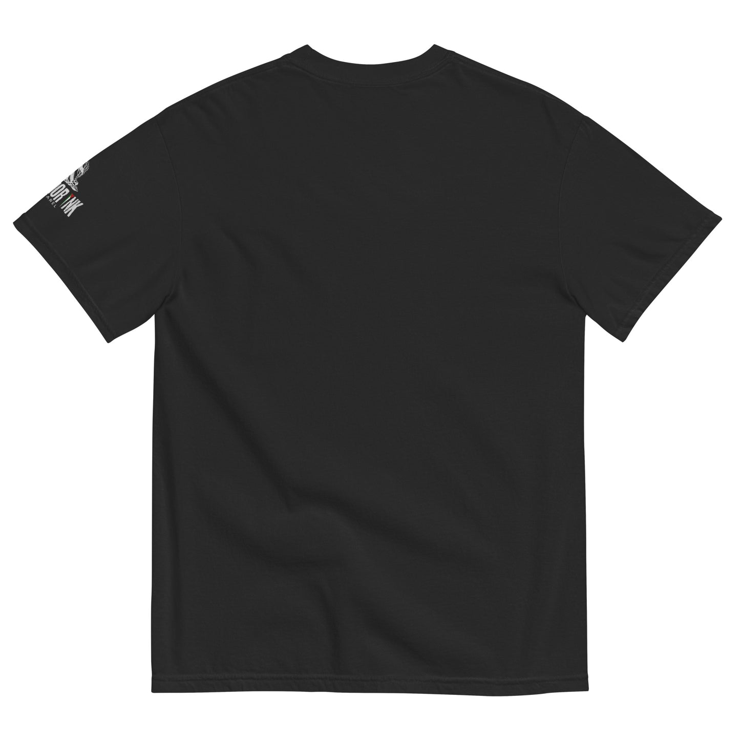 Palestine glitch style black heavyweight t-shirt by Warrior Ink Apparel