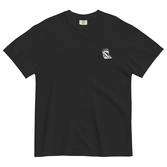 Silence is Complicity Palestine Heavyweight Tee by Warrior Ink Apparel - Warrior Ink Logo in front