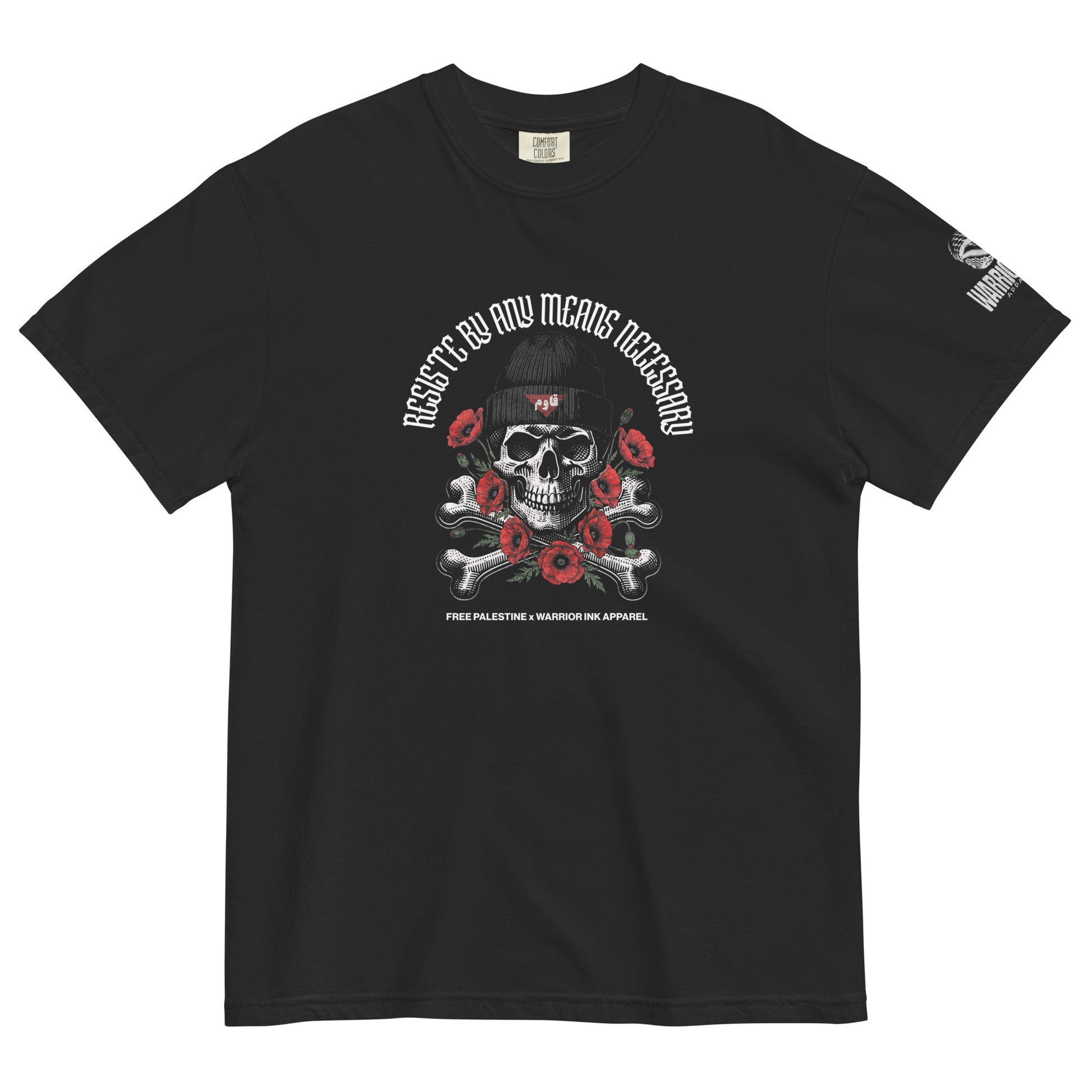 Resist by Any Means Necessary Heavyweight Tee by Warrior Ink Apparel