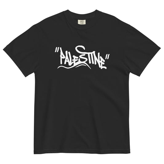 Palestine graffiti heavyweight cotton t-shirt by Warrior Ink Apparel