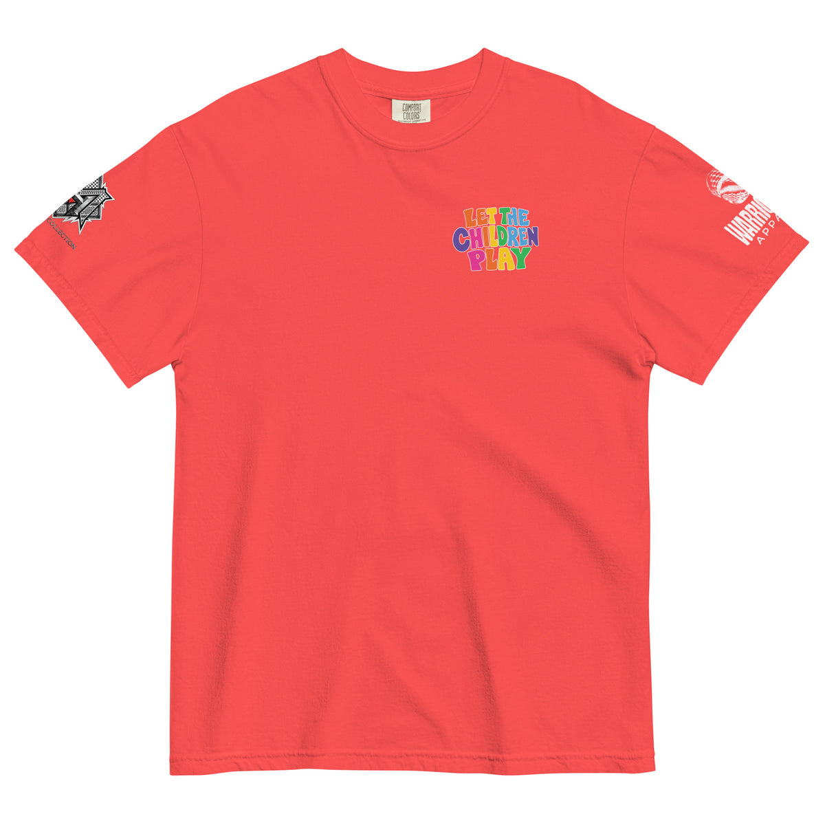 LET THE CHILDREN PLAY Palestine heavyweight graphic tee by Warrior Ink