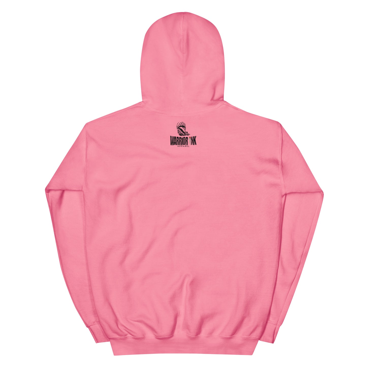 hoodie featuring Saja’s hand-drawn outline of Palestine with a portrait design