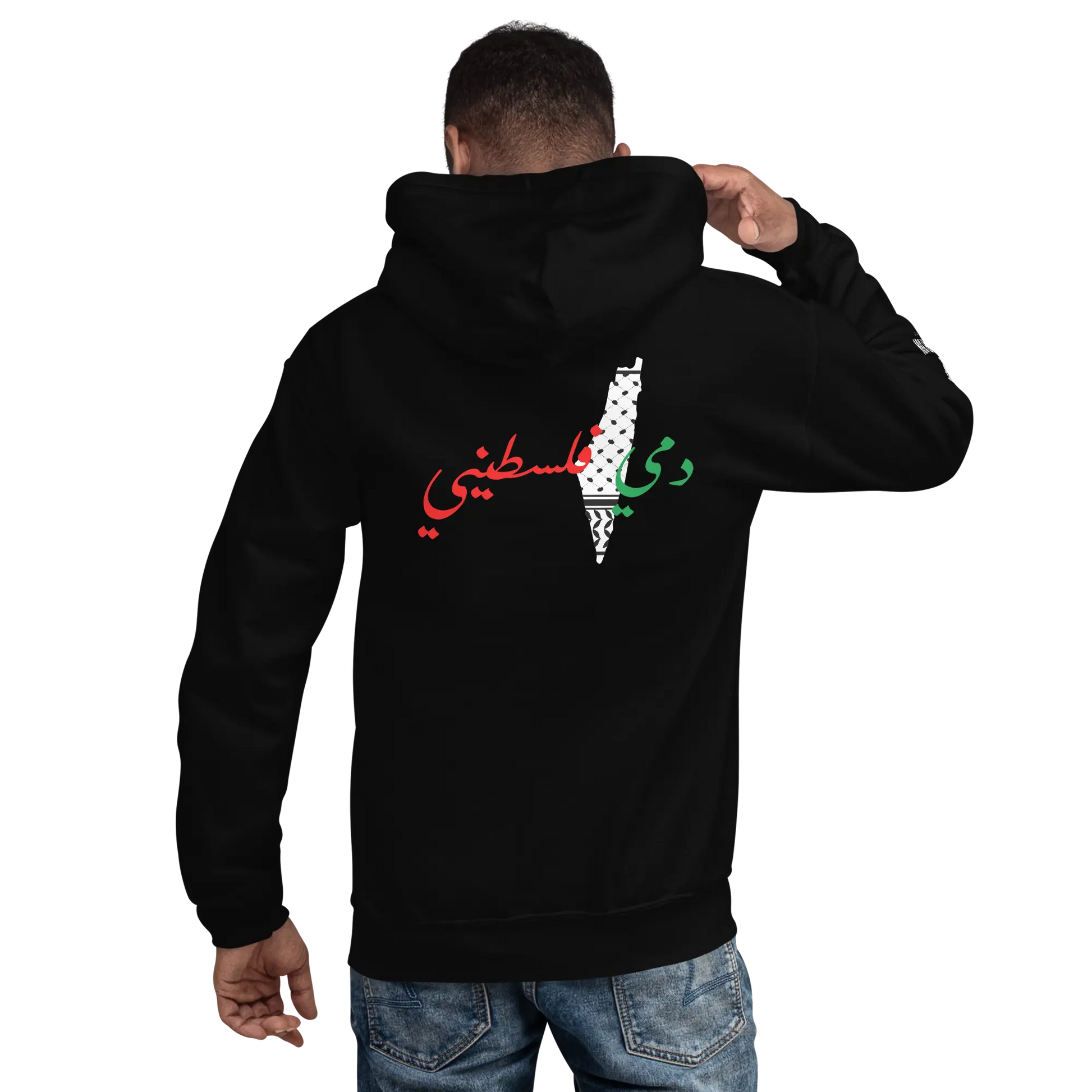 DAMI FALASTINI - MEN'S HOODIE - PALESTINE Warrior Ink