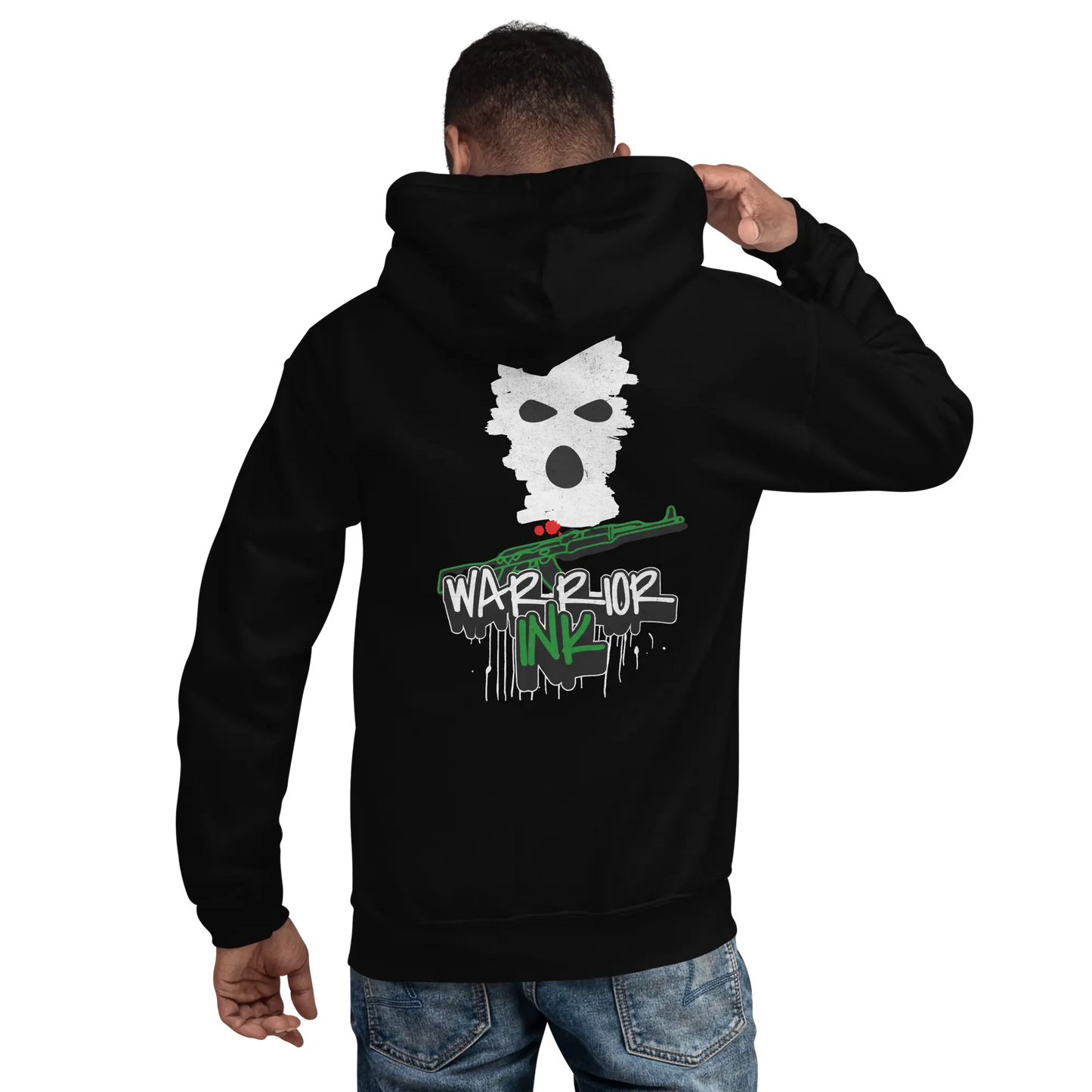 The Warrior Ink Resistance Graffiti Hoodie - Palestine Warrior Ink
