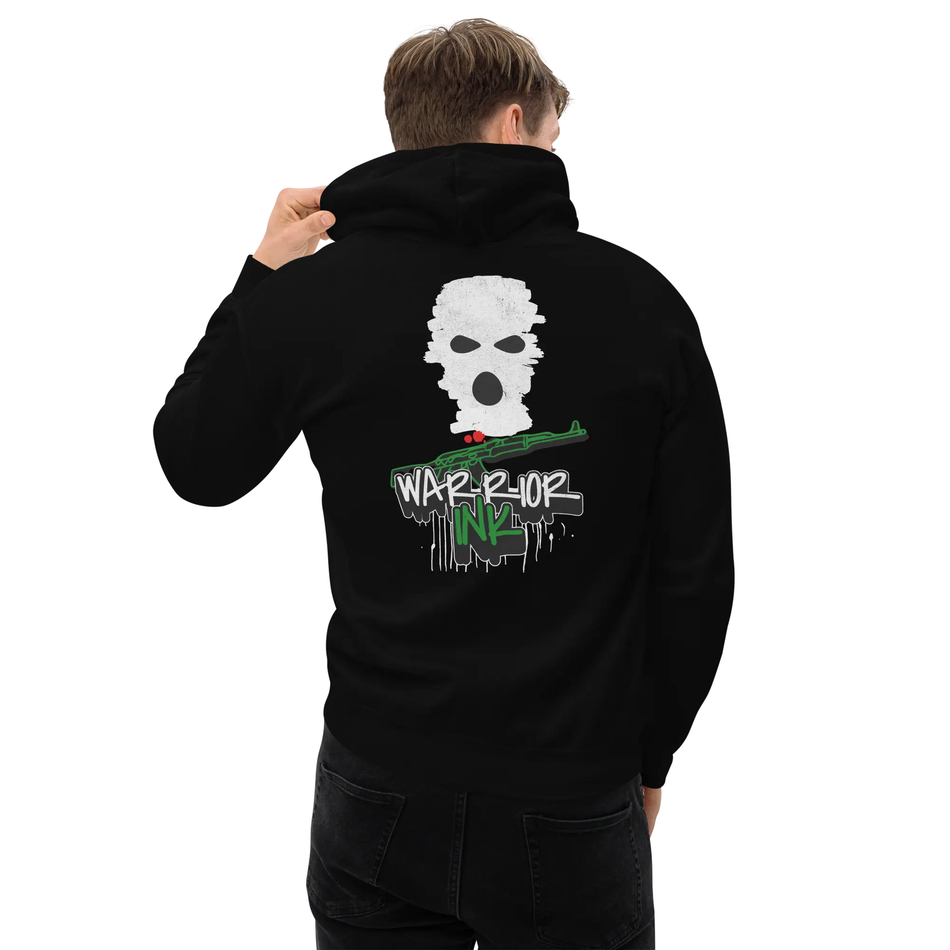The Warrior Ink Resistance Graffiti Hoodie - Palestine Warrior Ink