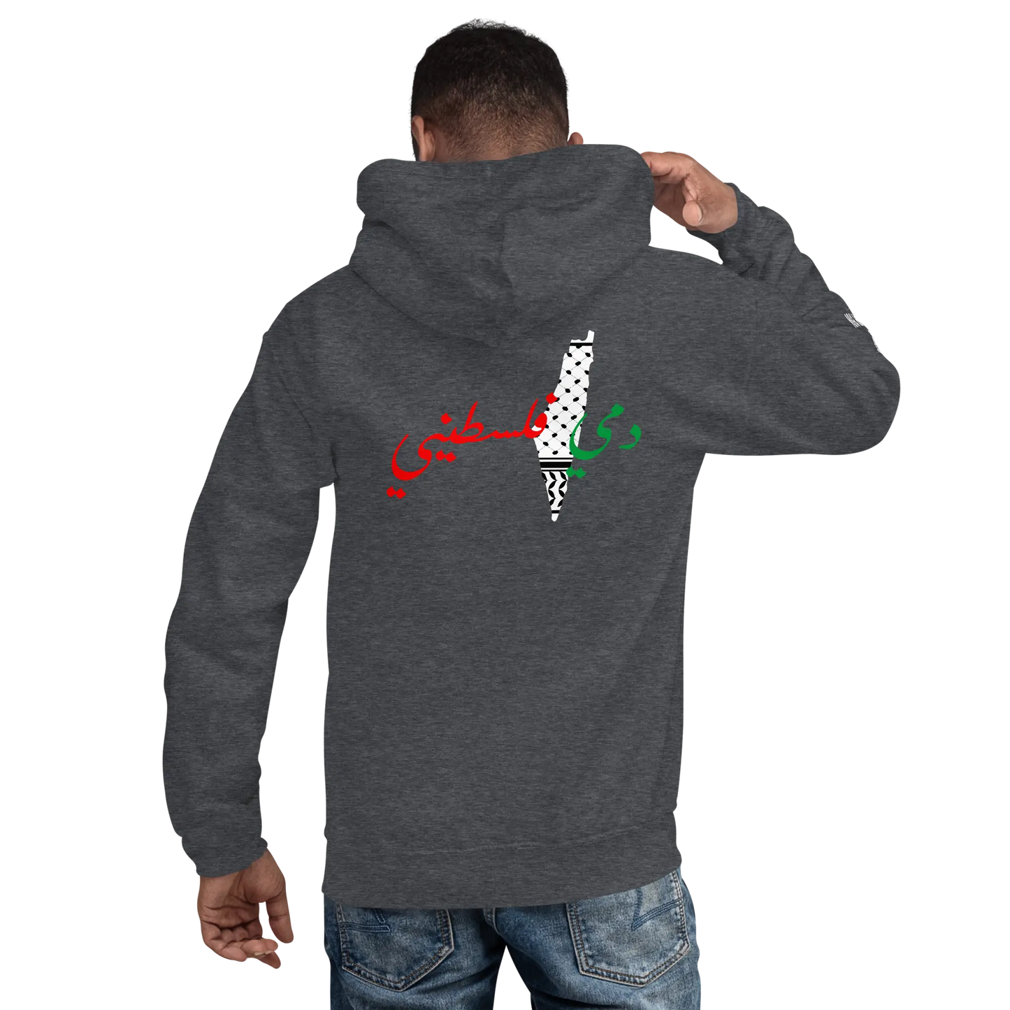 DAMI FALASTINI - MEN'S HOODIE - PALESTINE Warrior Ink