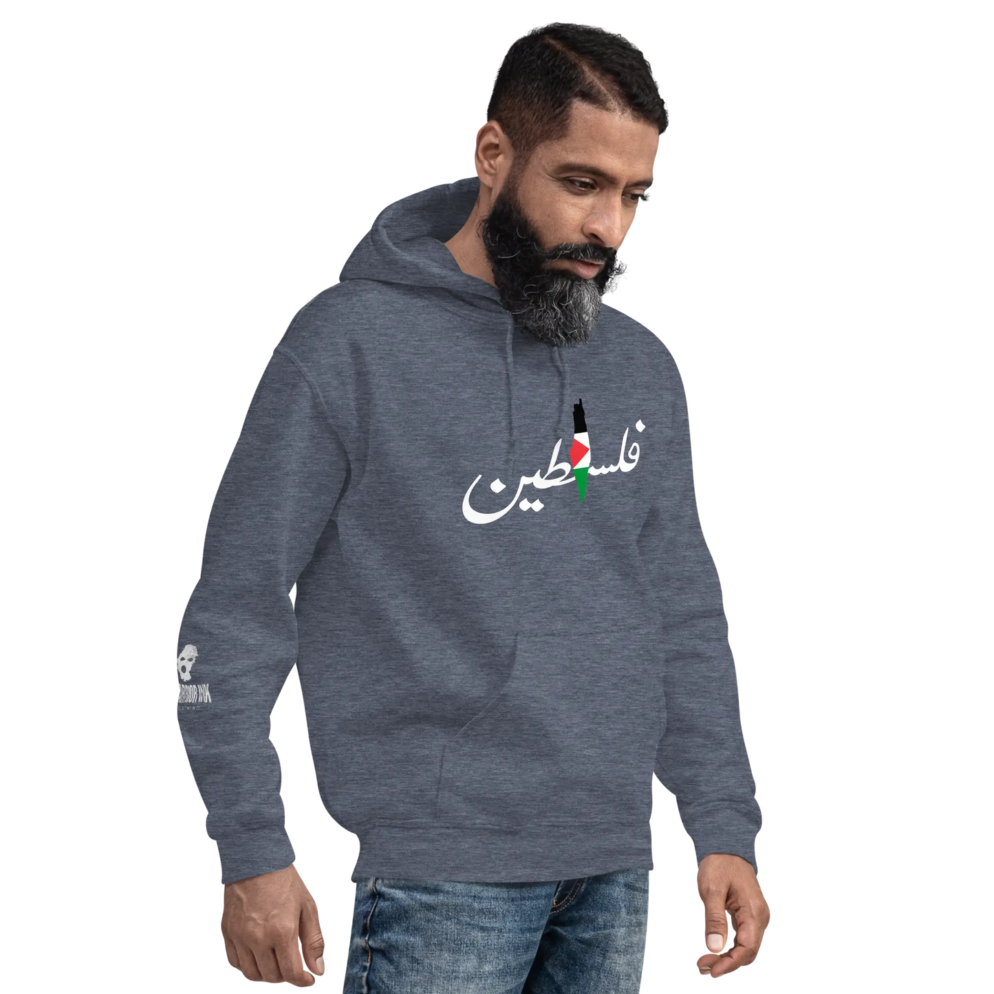 DAMI FALASTINI - MEN'S HOODIE - PALESTINE Warrior Ink