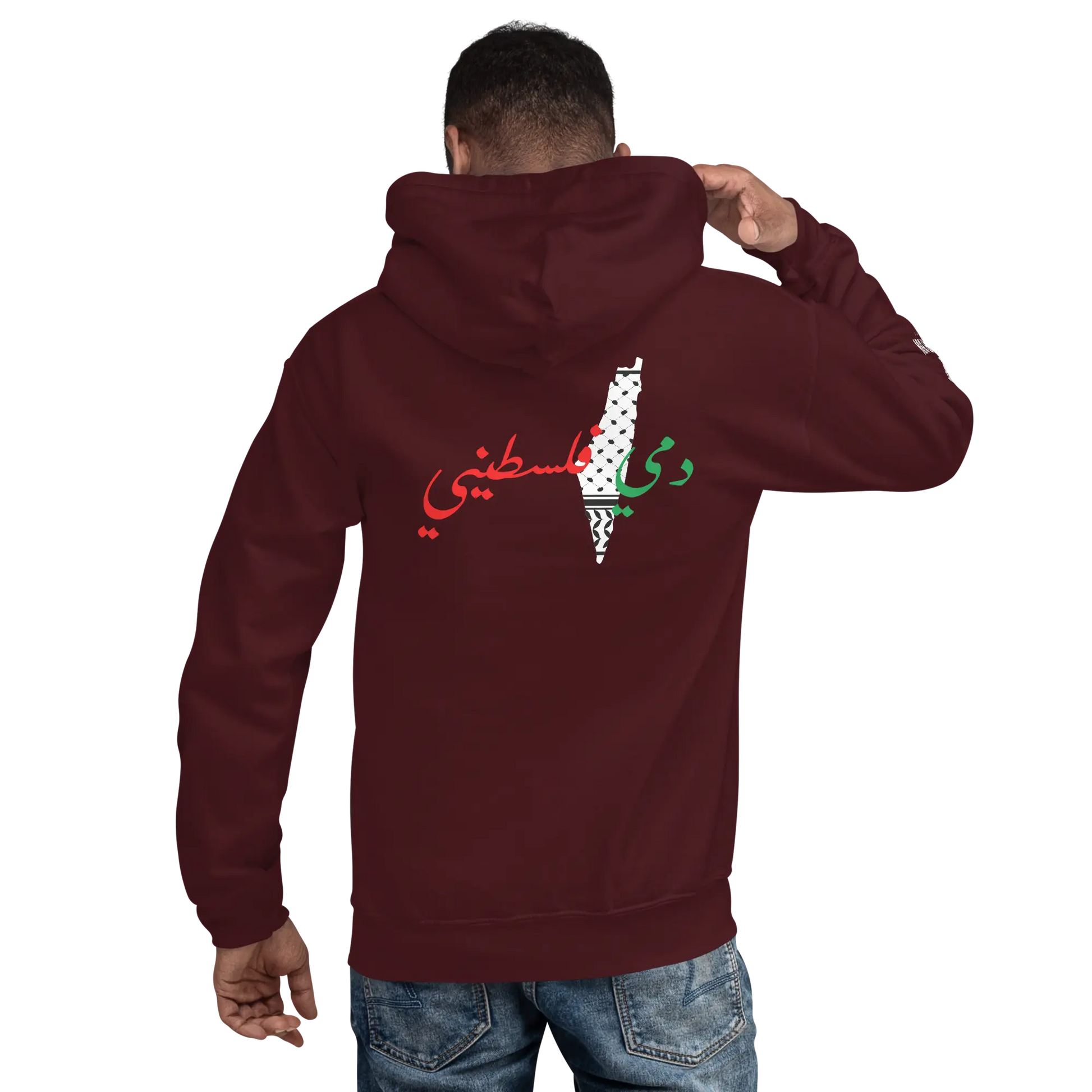 DAMI FALASTINI - MEN'S HOODIE - PALESTINE Warrior Ink