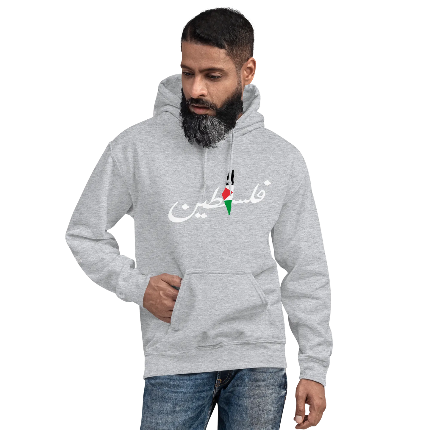 DAMI FALASTINI - MEN'S HOODIE - PALESTINE Warrior Ink
