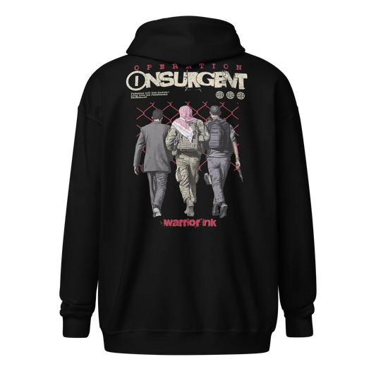 Operation Insurgent Heavy Blend Zip Hoodie by Warrior Ink Apparel