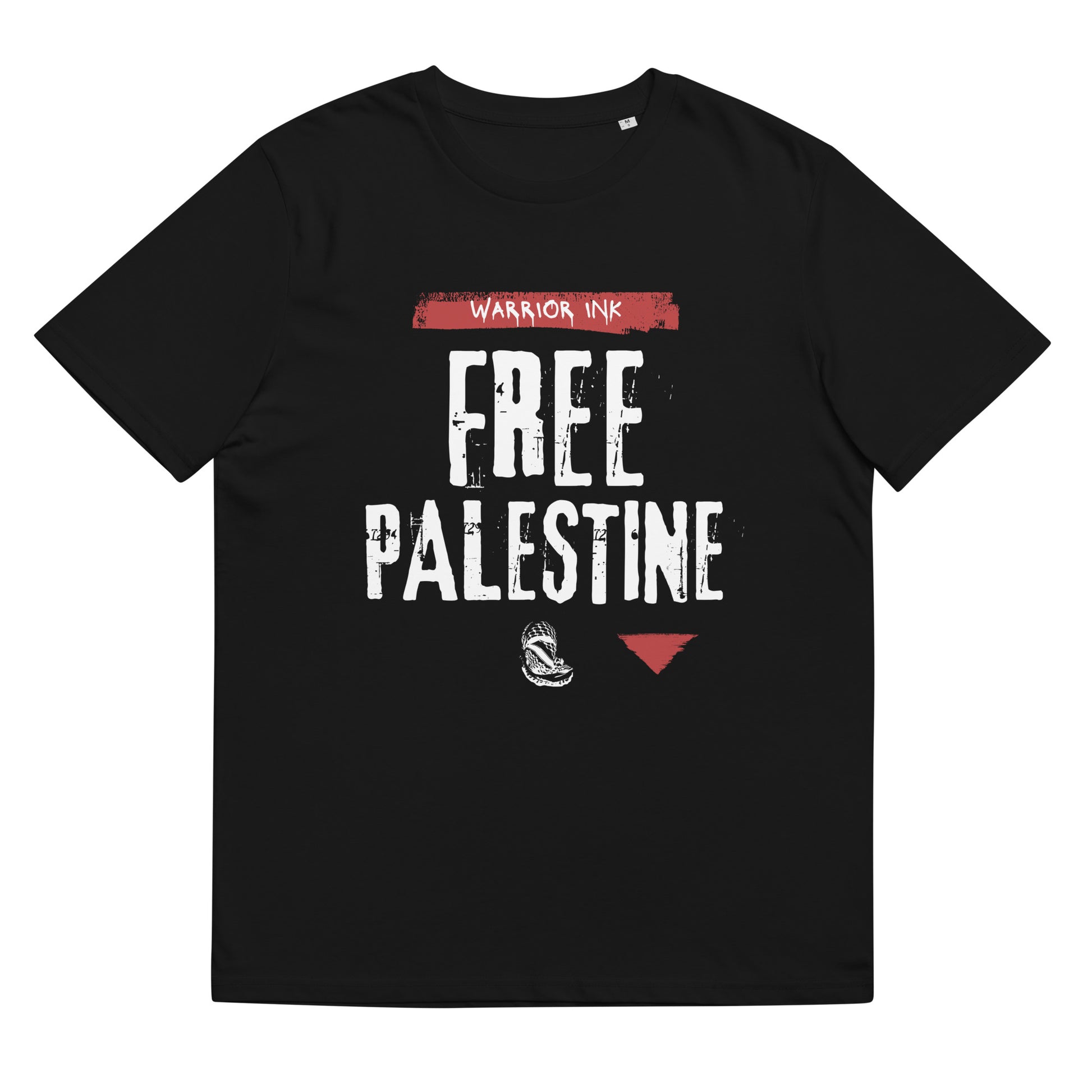 Free Palestine Organic Tee – Warrior Ink
Keffiyeh protest shirt by Warrior Ink Apparel
Organic Palestine resistance t-shirt bold design