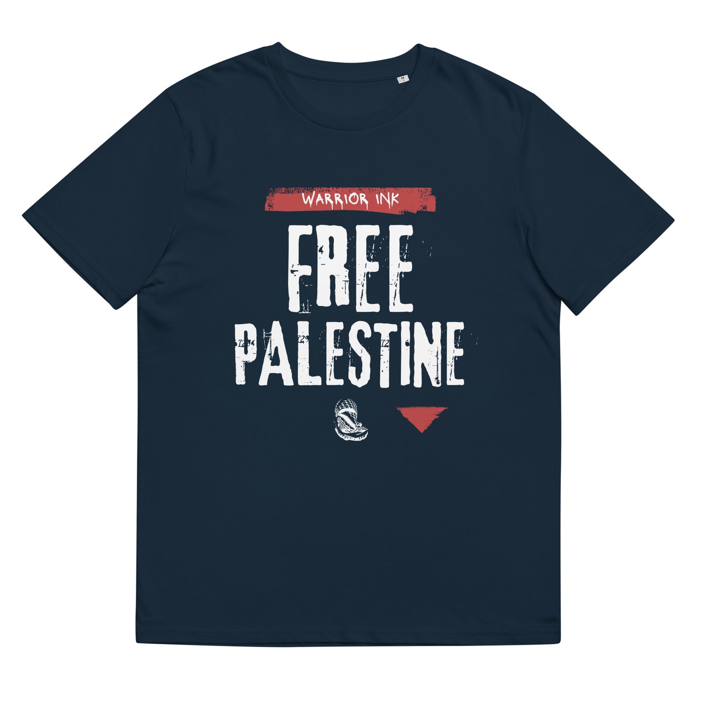 Free Palestine Organic Tee – Warrior Ink
Keffiyeh protest shirt by Warrior Ink Apparel
Organic Palestine resistance t-shirt bold design