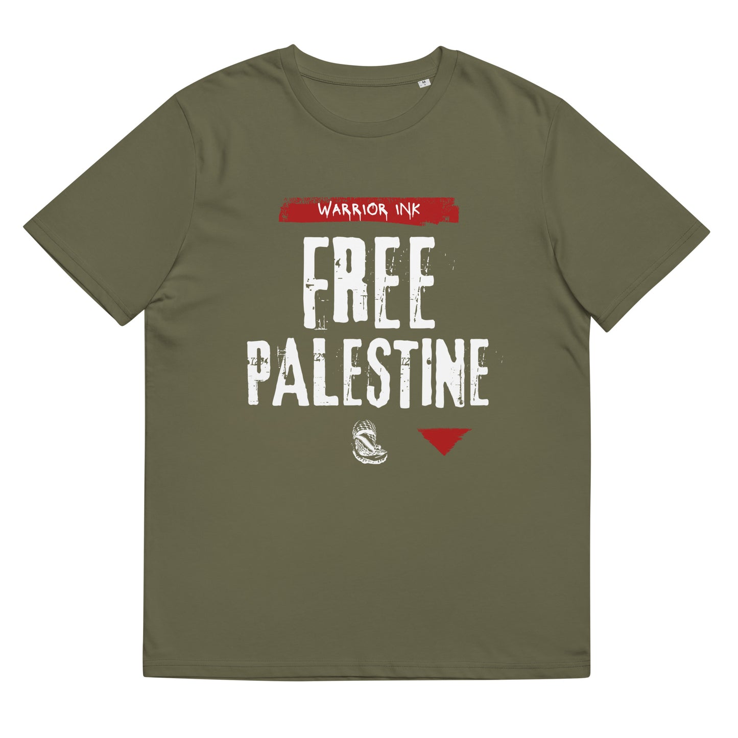 Free Palestine Organic Tee – Warrior Ink
Keffiyeh protest shirt by Warrior Ink Apparel
Organic Palestine resistance t-shirt bold design