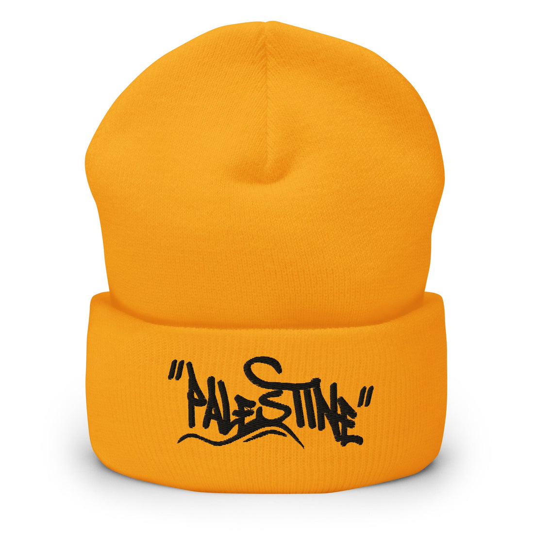 Palestine graffiti embroidered beanie by Warrior Ink Apparel