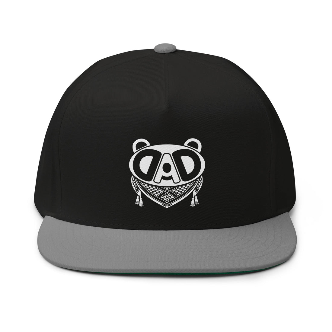 Front view of BABA BEAR Palestine snapback cap with premium DTF printed design