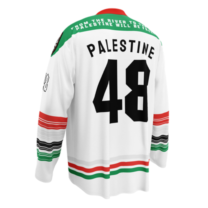 Warrior Ink Palestine Hockey Jersey Away - White