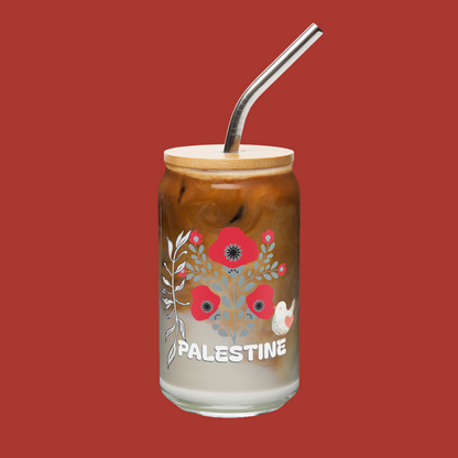 Palestine Can-shaped glass