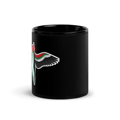 Side view of FREEDOM WINGS Palestine ceramic mug with wing artwork