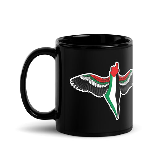 FREEDOM WINGS Palestine Ceramic Mug by Warrior Ink Apparel