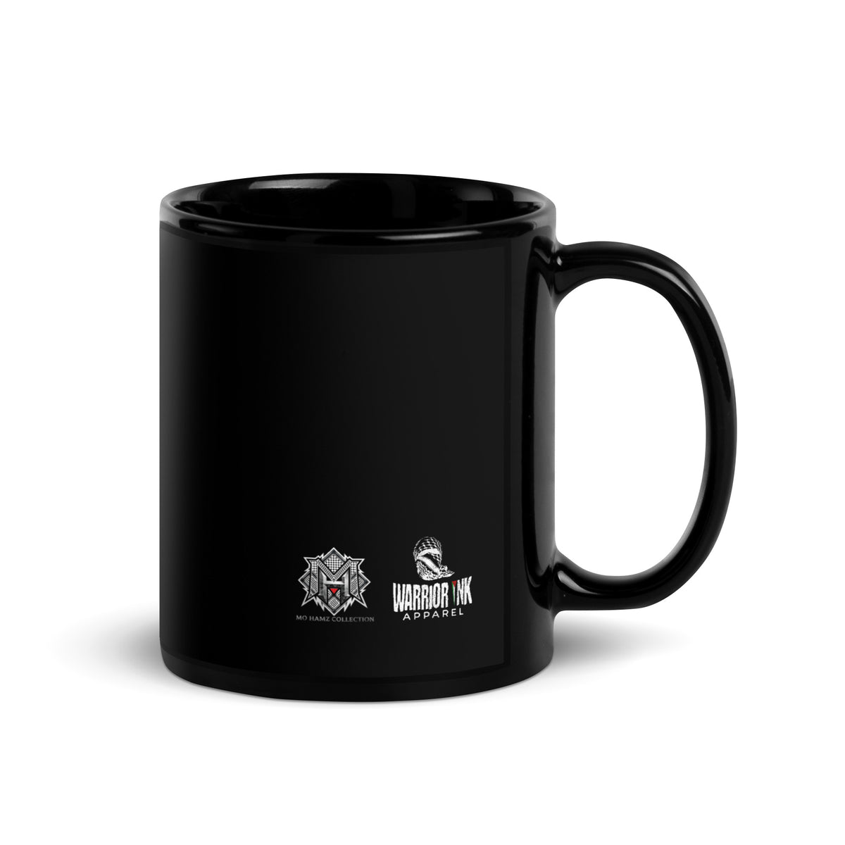 SEEDS OF PALESTINE black ceramic mug by Warrior Ink