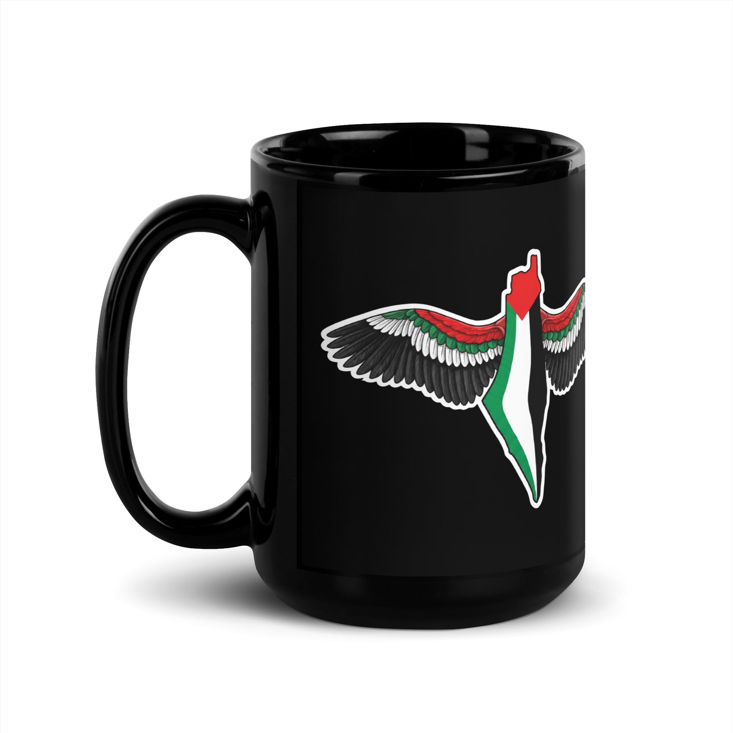 FREEDOM WINGS Palestine Ceramic Mug by Warrior Ink Apparel